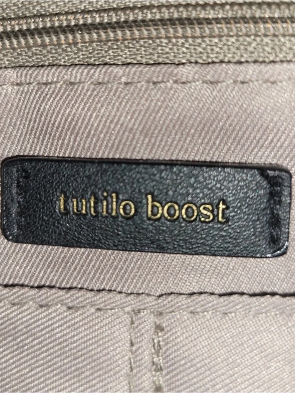 Tutilo Boost Backpack Black Nylon Vegan Leather Trim Laptop Bag